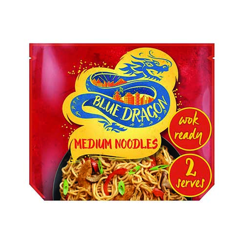 BLUE DRAGON MEDIUM WOK READY NOODLES 300G