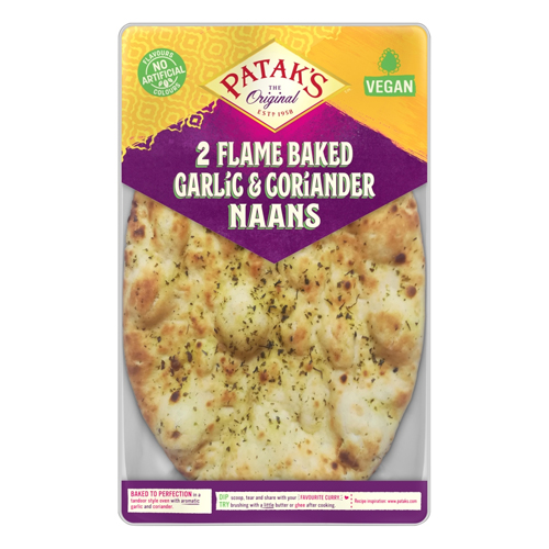 PATAK'S GARLIC & CORIANDER NAAN 2S