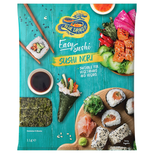 BLUE DRAGON SUSHI NORI SHEETS 11G