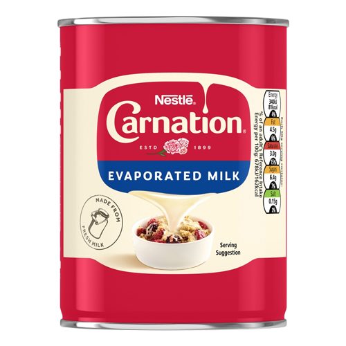 CARNATION EVAPORATED MILK 12X 410G