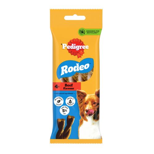 PEDIGREE RODEO DOG TREATS WITH BEEF 4 STICK 70G
