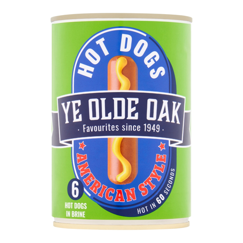 YE OLDE OAK AMERICAN HOTDOGS 6'S 400G