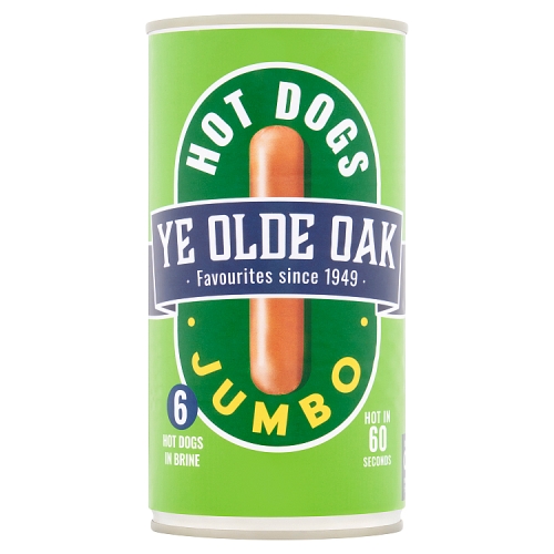 YE OLDE OAK JUMBO HOTDOGS 6'S 560G