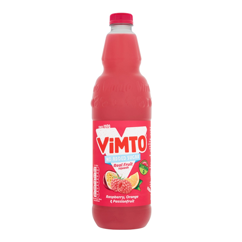 VIMTO SQUASH RASPBERRY ORANGE & PASSIONFRUIT 12L