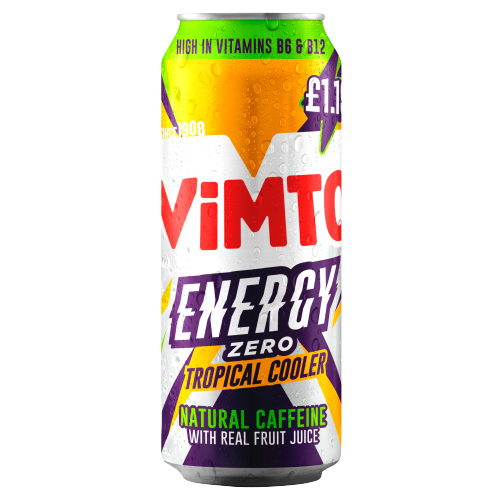VIMTO ENERGY TROPICAL COOLER PMP £1.19 500ML