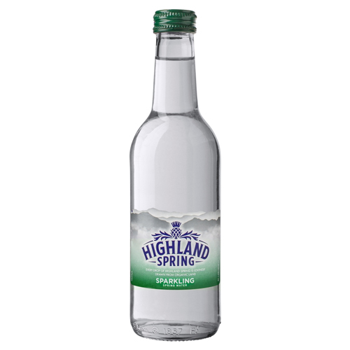 HIGHLAND SPRING SPARKLING GLASS 330ML