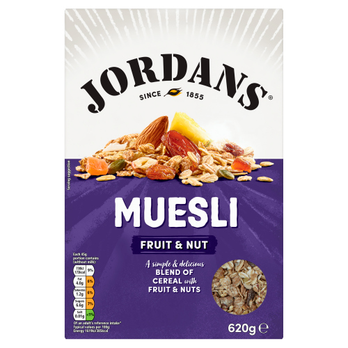 JORDANS FRUIT & NUT MUESLI BREAKFAST CEREAL 620G