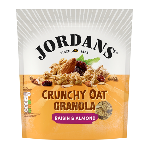 JORDANS CRUNCHY OAT GRANOLA RAISIN & ALMOND BREAKFAST CEREAL 750G