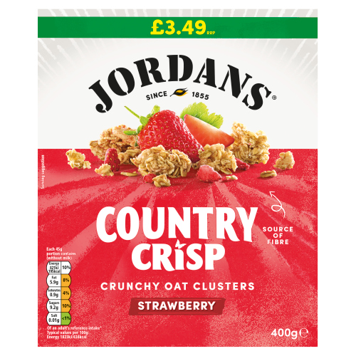 JORDAN'S CC STRAWBERRY PMP £3.49 400G