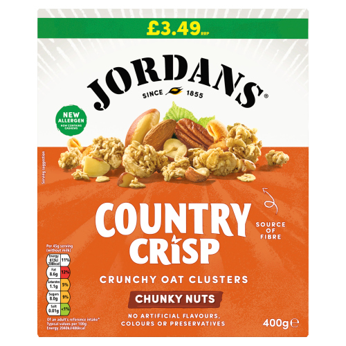 JORDAN'S CC CHUNKY NUT PMP £3.49 400G