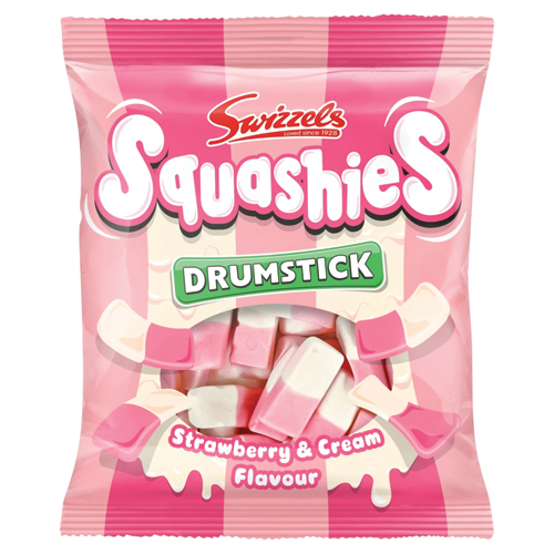 SWIZZELS SQUASHIES STRAWBERRY & CREAM 140G