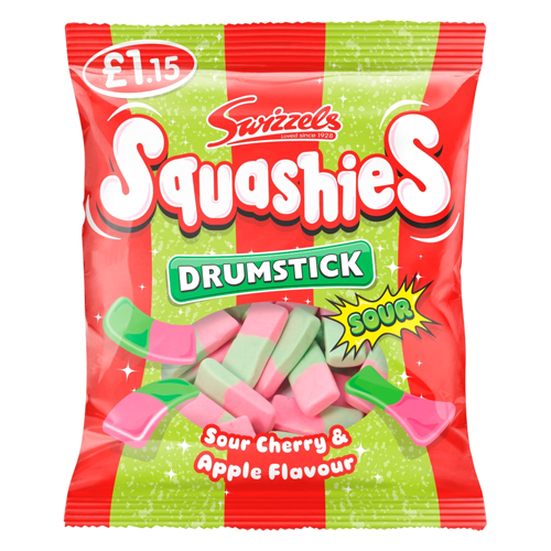 SWIZZELS SQUASHIES CHERRY & APPLE PMP £1.15 120G