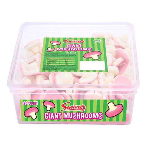SWIZZELS FOAM MUSHROOMS TUB 120'PCS