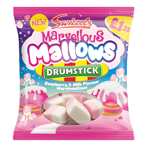 SWIZZELS MARVELLOUS MALLOWS PMP £1.25 100G