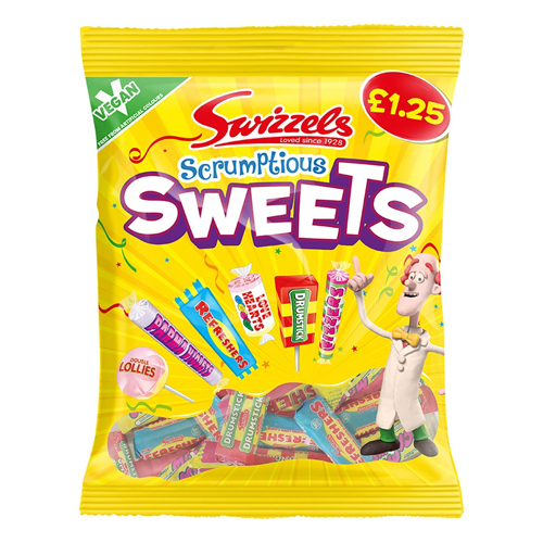 SWIZZELS SCRUMPTIOUS SWEETS PMP £1.25 134G