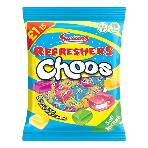 SWIZZELS REFRESHERS CHOOS PMP £1.15 115G