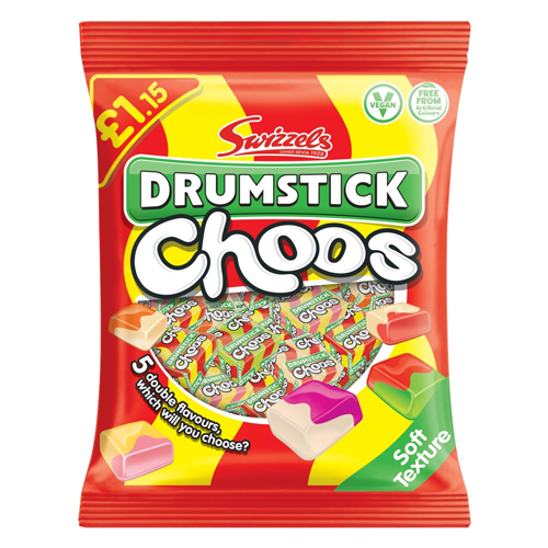 SWIZZELS DRUMSTICK CHOOS PMP £1.15 115G