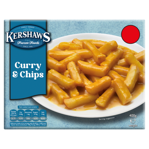 KERSHAWS CURRY & CHIPS CHIP SHOP PMP £1.89 400G