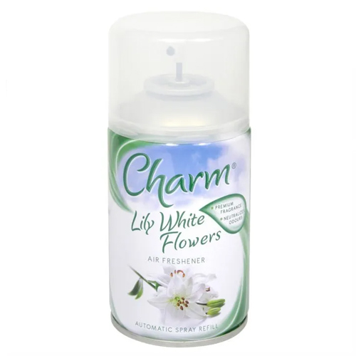 CHARM LILY WHITE FLOWERS AIR FRESHENER REFILL 250ML