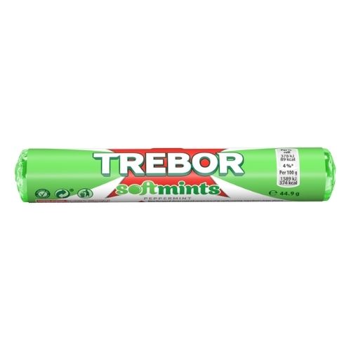 TREBOR SOFTMINTS PEPPERMINT ROLL 40G