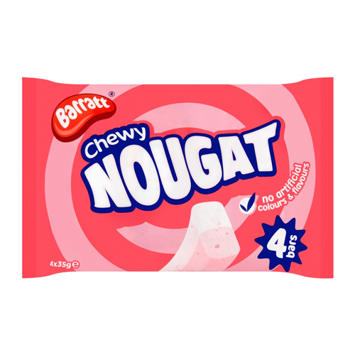 BARRATT NOUGAT BAR 4PK 35G