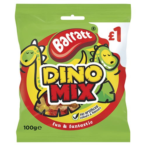 BARRATT FUN & FANTASTIC DINO MIX PMP £1.00 100G