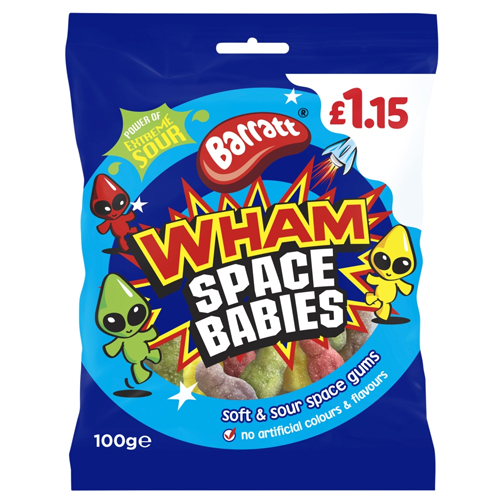 BARRATT WHAM SPACE BABIES PMP £1.15 100G