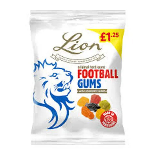 LION FOOTBALL GUMS PMP £1.25 130G