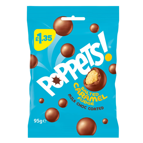 POPPETS SALTED CARAMEL BAG PMP £1.35 95G
