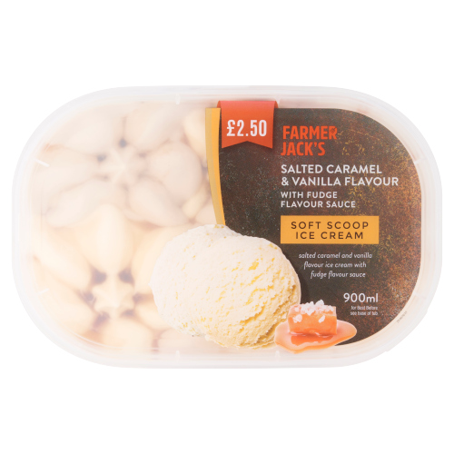 FARMER JACK'S SALTED CARAMEL & VANILLA PMP £2.50 900ML