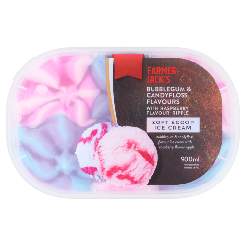 FARMER JACK'S BUBBLEGUM & CANDYFLOSS PMP £2.50 900ML