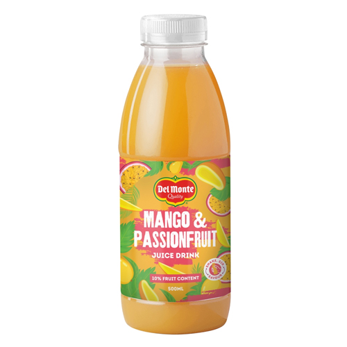 DEL MONTE MANGO & PASSIONFRUIT JUICE DRINK 500ML