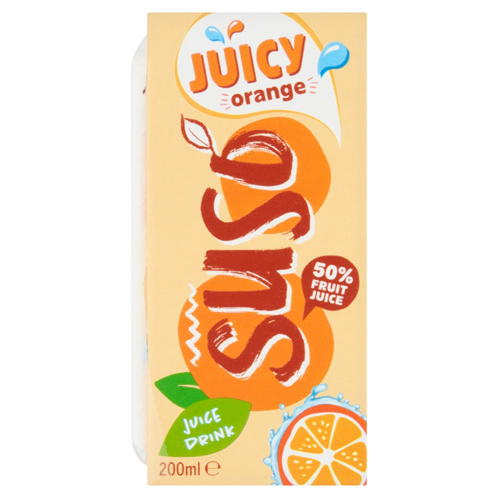 SUSO JUICY ORANGE JUICE DRINK 200ML