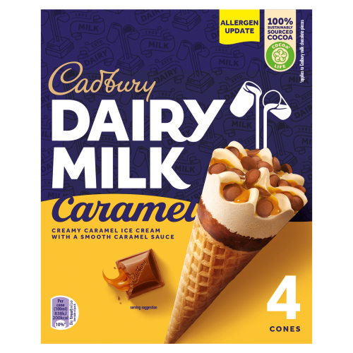 CADBURY DAIRY MILK CARAMEL 4 X 100ML (400ML)