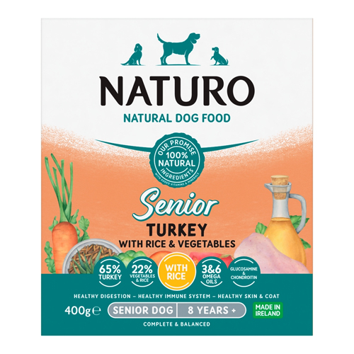 NATURO SENIOR TURKEY RICE & VEGETABLE 400G