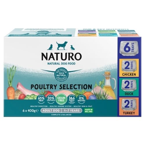 NATURO NATURAL DOG FOOD POULTRY SELECTION ADULT DOG 1-7 YEARS 400G
