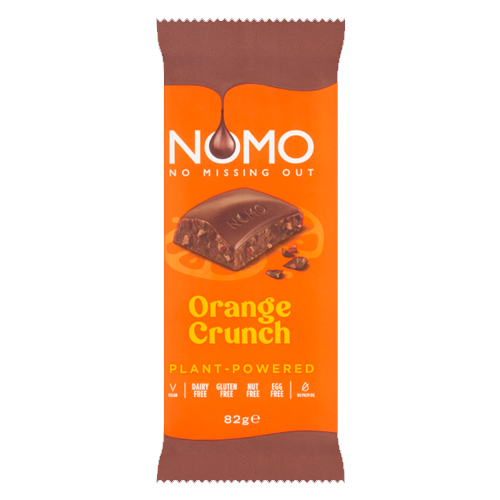NOMO CHOCOLATE ORANGE CRUNCH BAR 82G