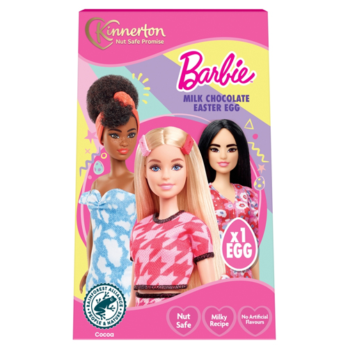 KINNERTON BARBIE MILK CHOCOLATE EASTER EGG 50G