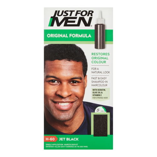JUST FOR MEN-H60 JET BLACK HAIR COLOUR 6