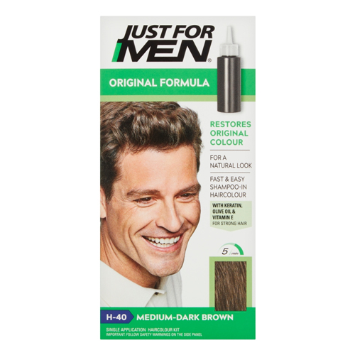 JUST FOR MEN-H40 MED DARK BROWN HAIR COLOUR 6