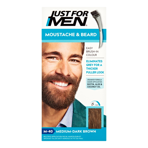 JUST FOR MEN-M40 MED DARK BROWN HAIR COLOUR 6