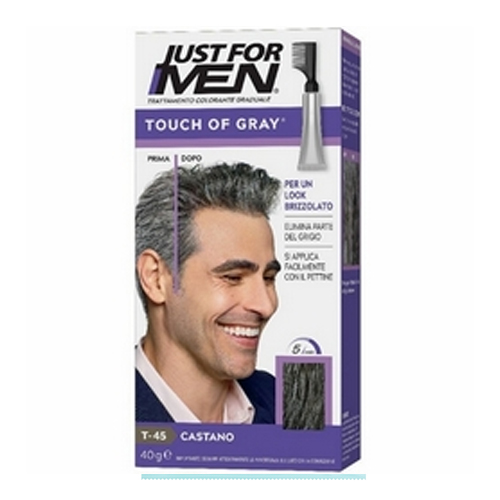 JUST FOR MEN T-45 TOUCH OF GREY DARK BROWN 6S