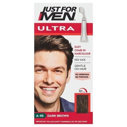 JUST FOR MEN ULTRA DARK BROWN FOR SHORT HAIR A-45 DARK BROWN 90ML