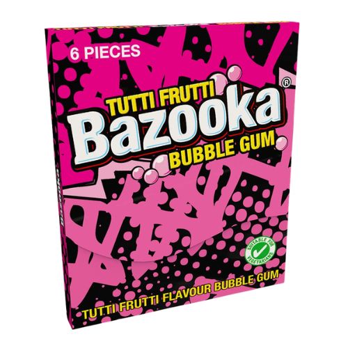 BAZOOKA TUTTI FRUTTI & RASPBERRY FLAVOUR BUBBLE GUM 33G