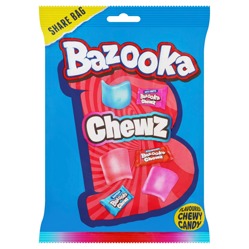 BAZOOKA CHEWS SHARE BAG 120G
