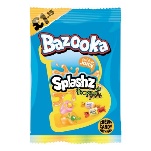 BAZOOKA SPLASHZ TROPICAL PMP £1.15 120G