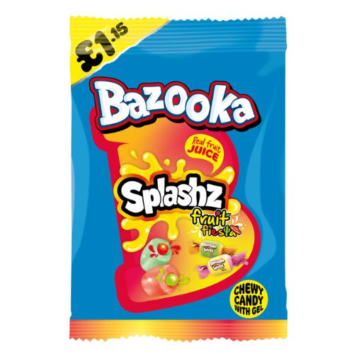 BAZOOKA SPLASHZ FRUITY PMP £1.15 120G