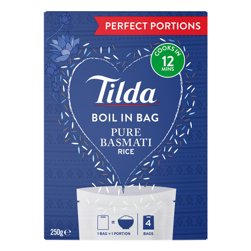 TILDA BOIL IN BAG BASMATI RICE 250G