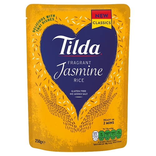 TILDA STEAMED JASMINE RICE 250G