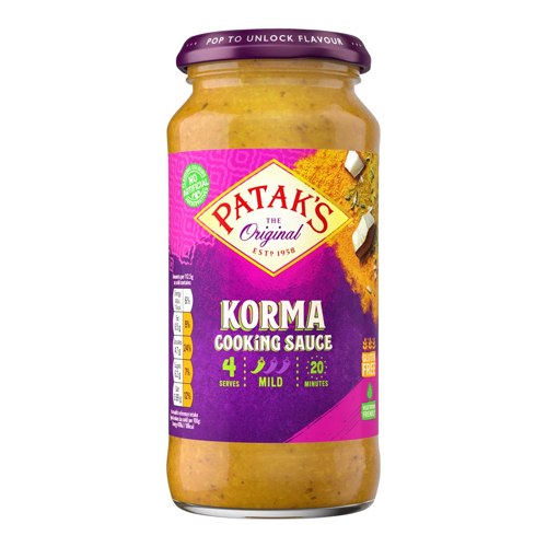 PATAK'S KORMA COOKİNG SAUCE PMP £2.29 450G